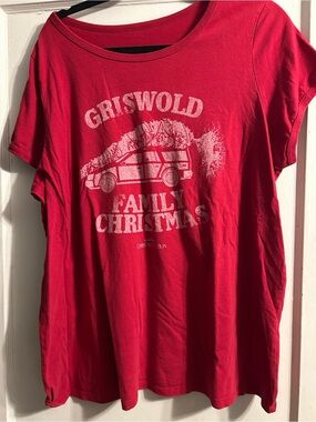 Ripple Junction Red Graphic Holiday Tee